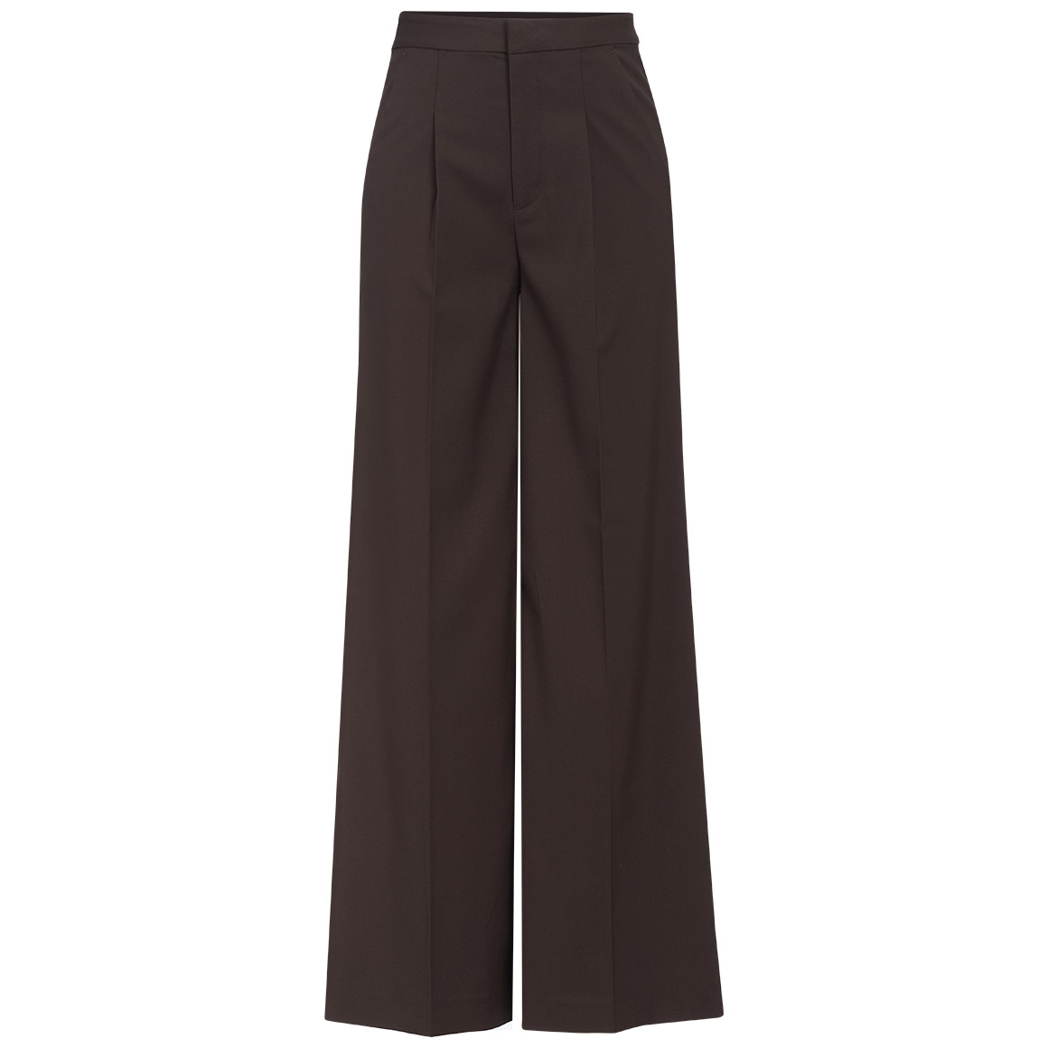 Damesbroek Wide-Leg met schuifsluiting