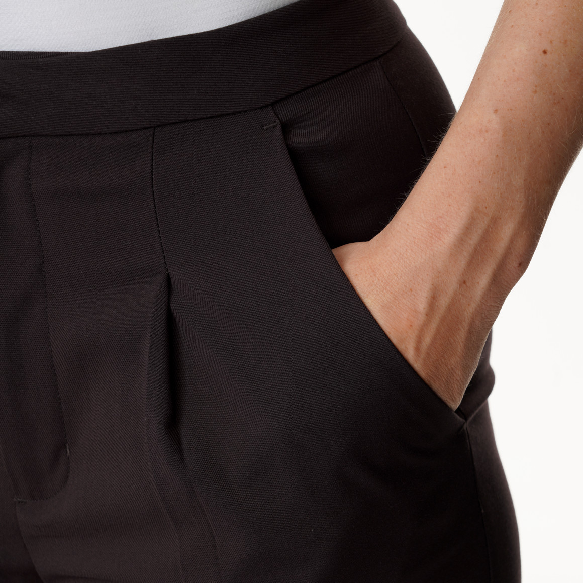 Damesbroek Wide-Leg met schuifsluiting