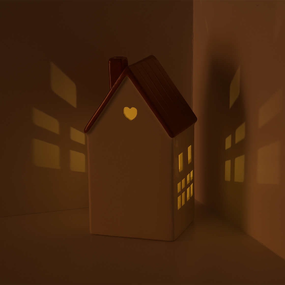 LED-Haus mit Herbst-Motiv
