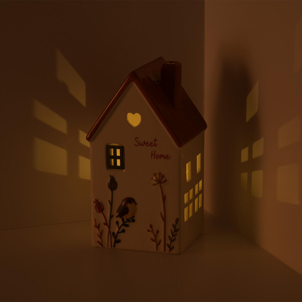 LED-Haus mit Herbst-Motiv