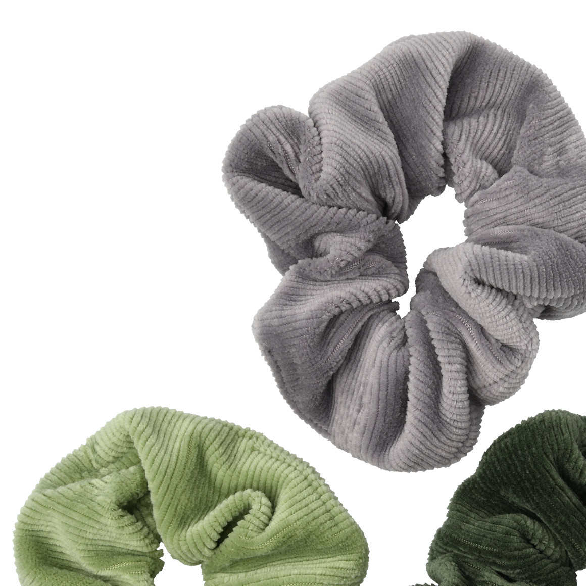 3 Scrunchies aus Cord