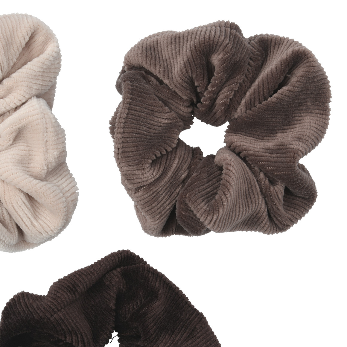3 Scrunchies aus Cord