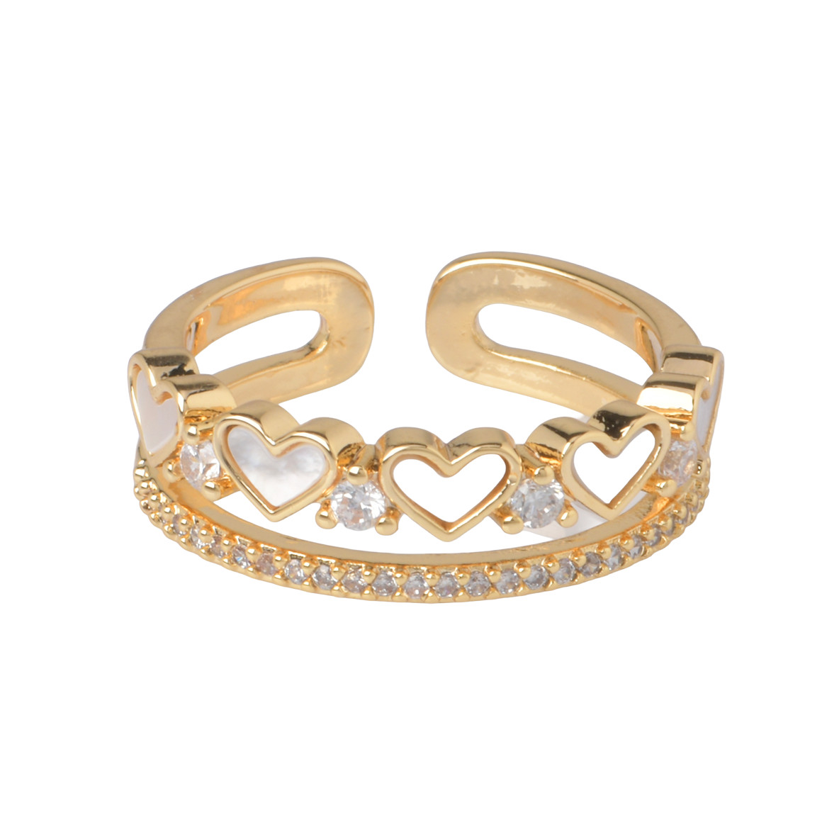 Damen Ring doppelreihig