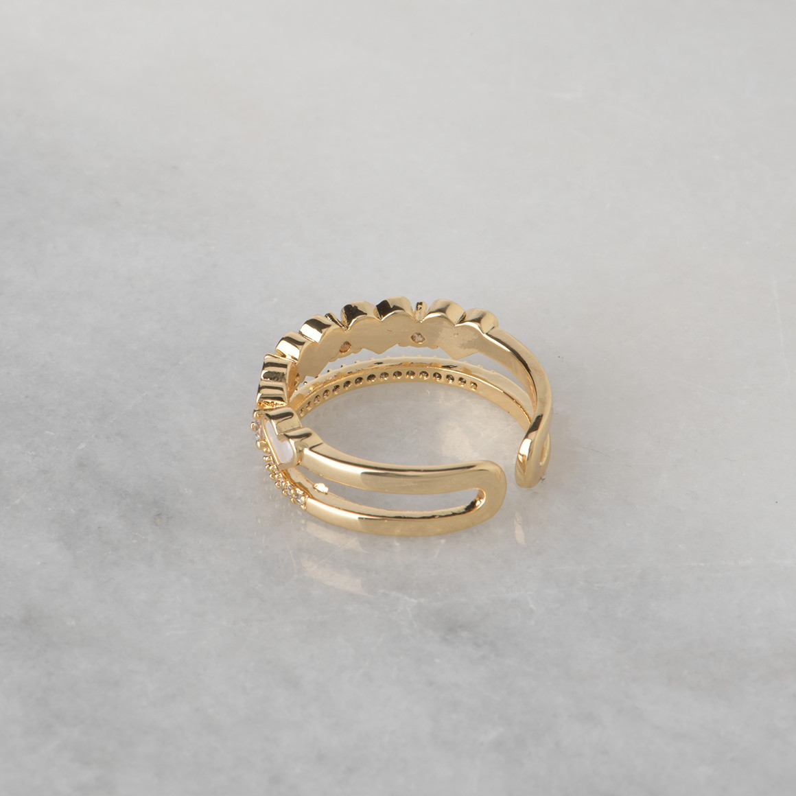 Damen Ring doppelreihig