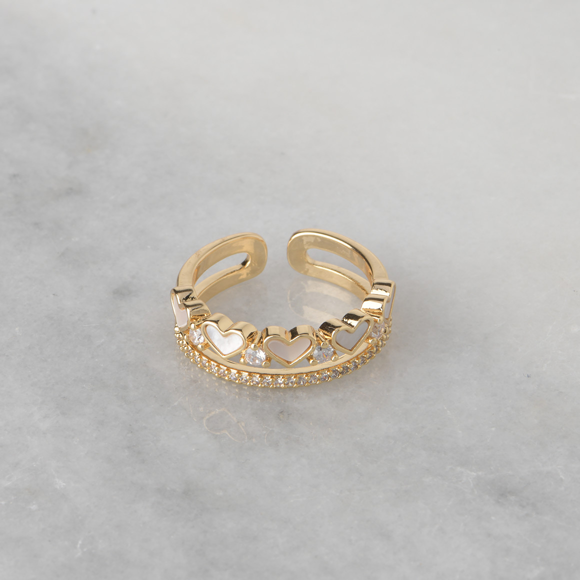 Damen Ring doppelreihig