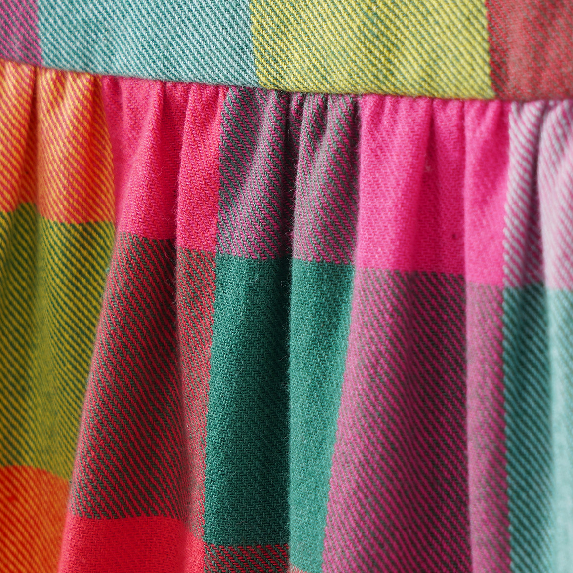 Mädchen Kleid bunt kariert