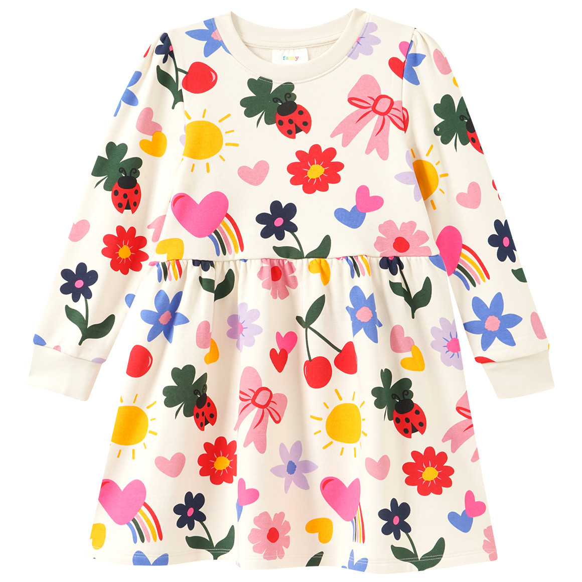 Mädchen Sweatkleid mit Applikationen
