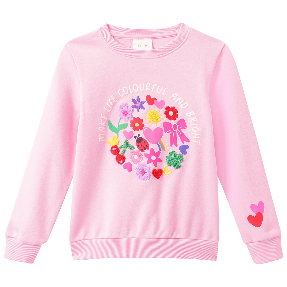 Mädchen Sweatshirt mit Applikationen