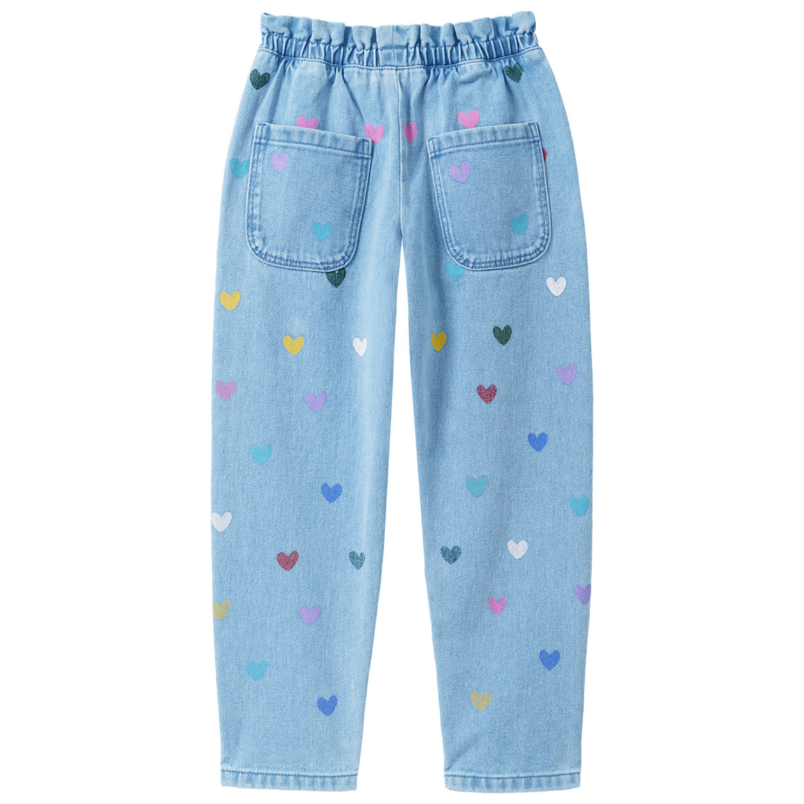Mädchen Jeans mit Paperbag-Bund