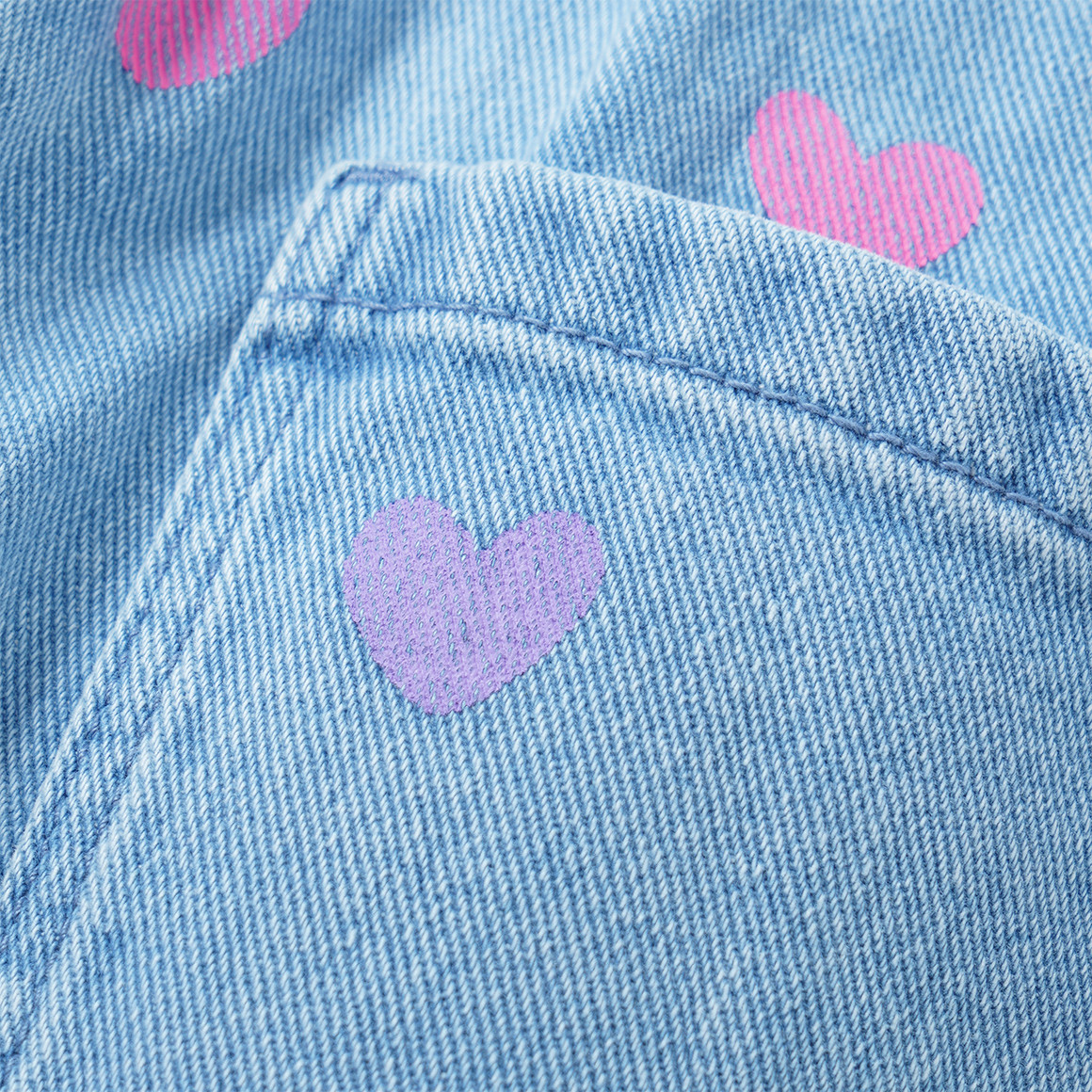 Mädchen Jeans mit Paperbag-Bund