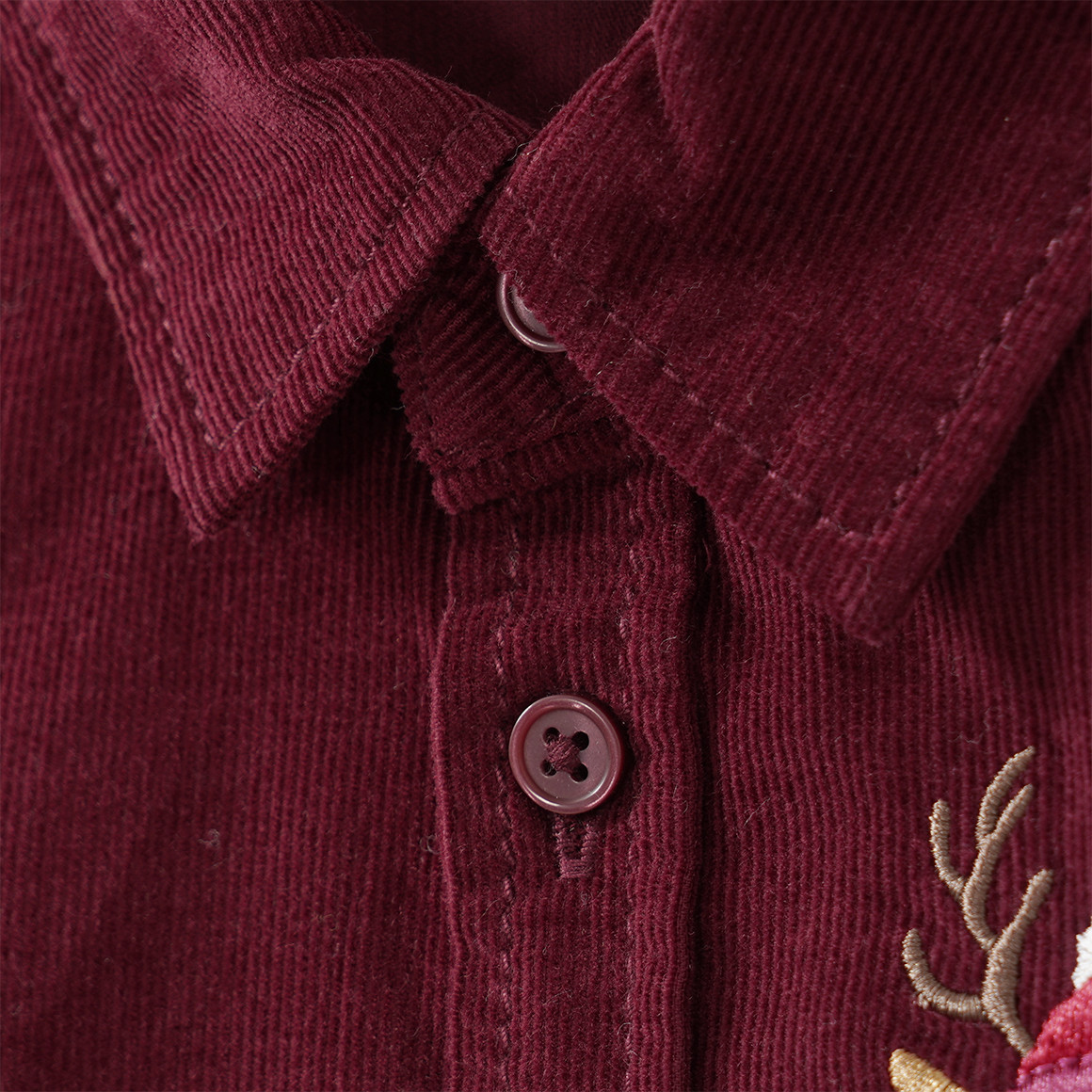Jungen Weihnachtshemd mit Stickerei