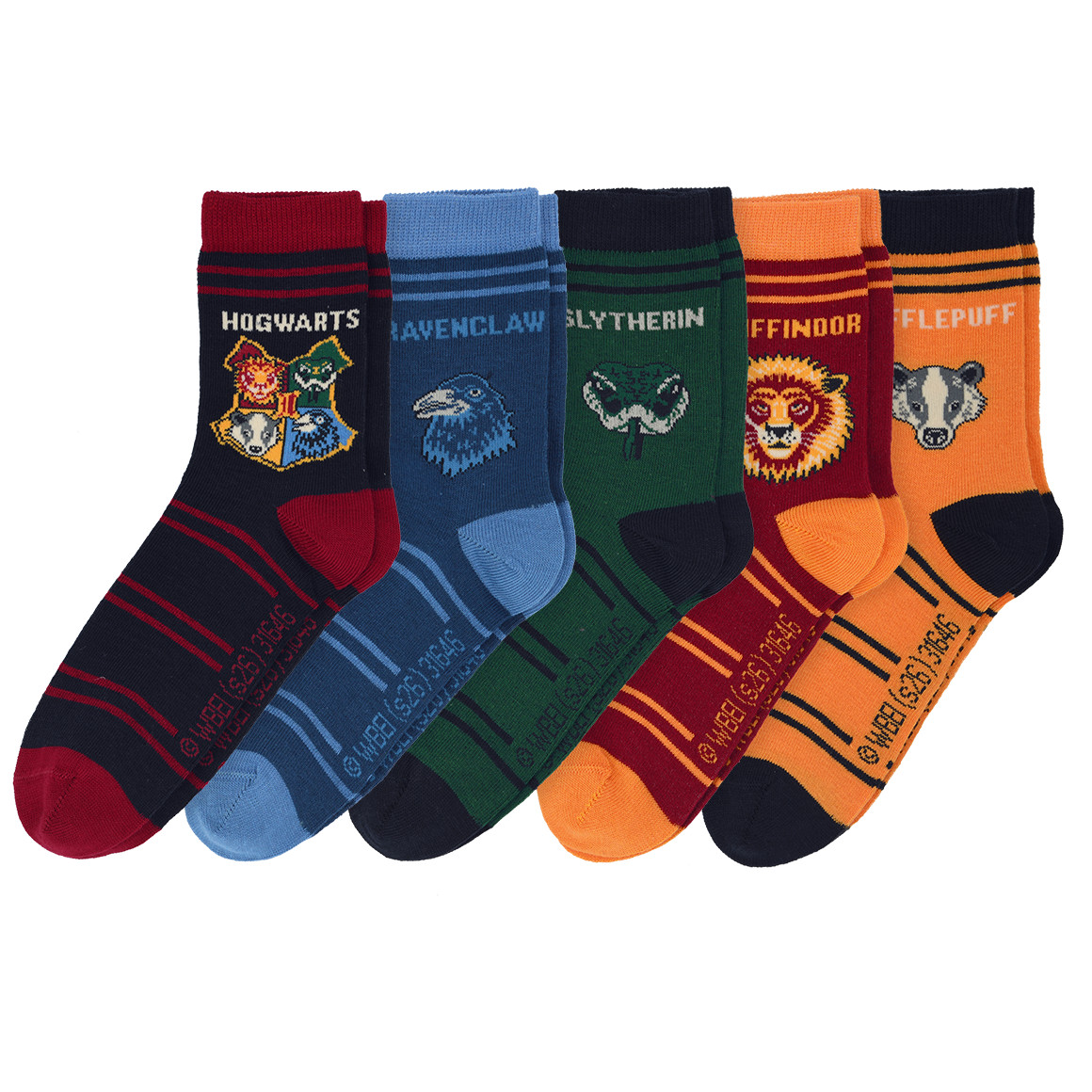 5 Paar Harry Potter Socken im Set