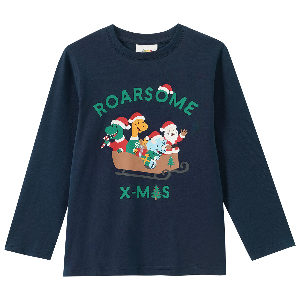 Jungen Weihnachtsshirt mit Print