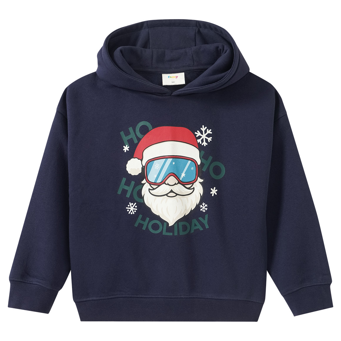 Jungen Weihnachtshoodie mit Print