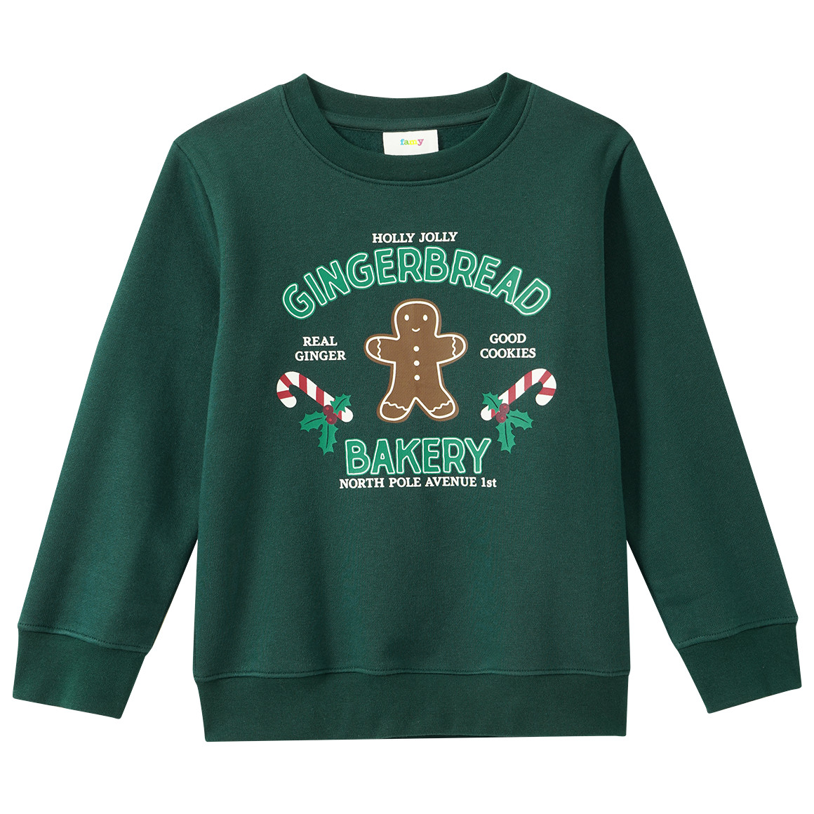 Jungen Weihnachtssweatshirt mit Print