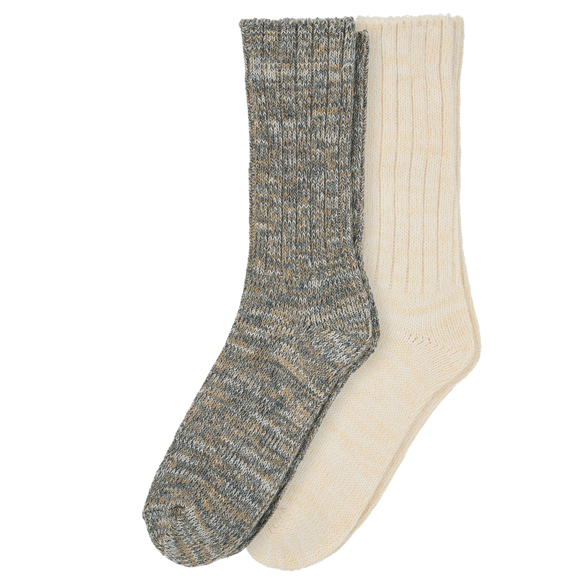 2 Paar Herren Socken mit Rippstruktur
