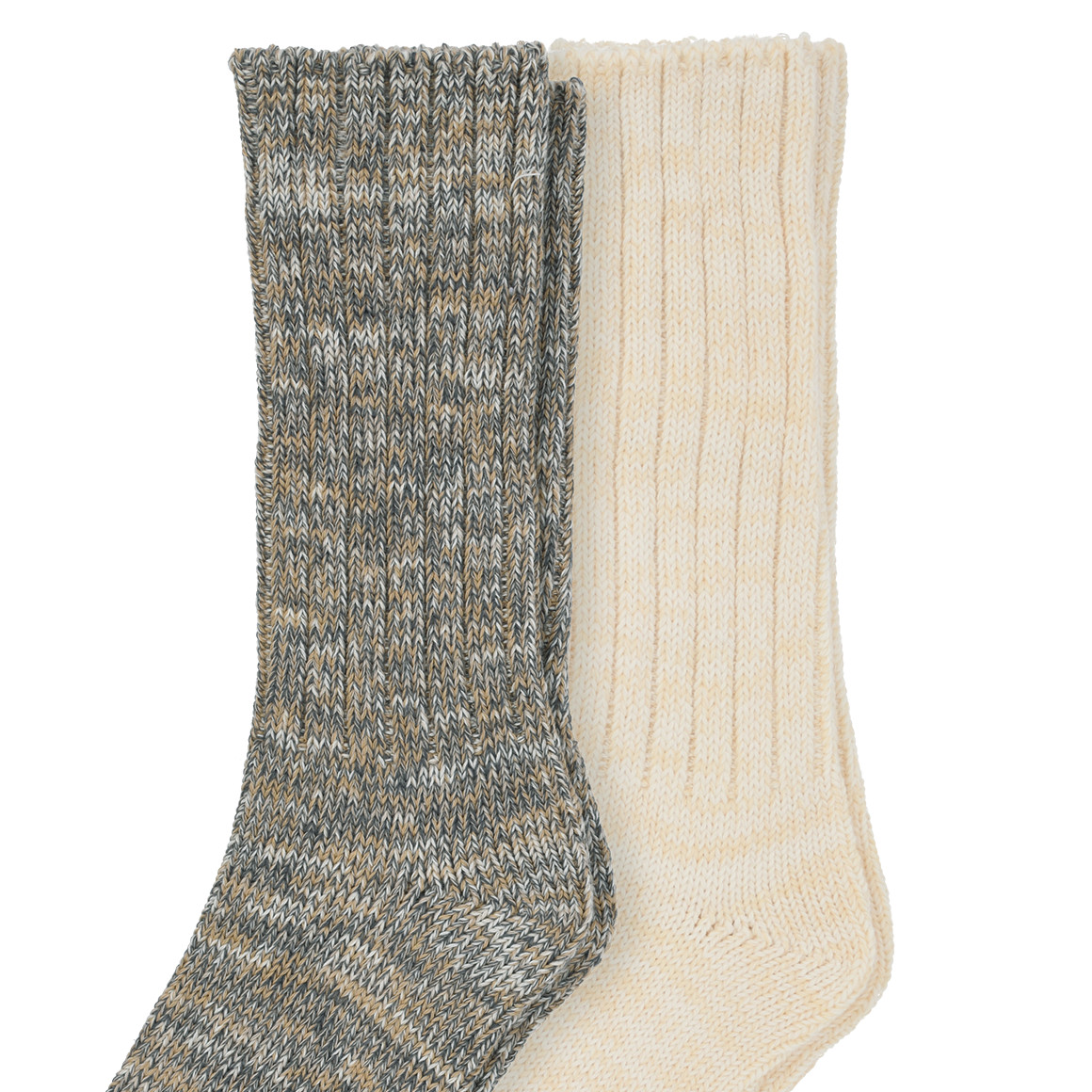 2 Paar Herren Socken mit Rippstruktur