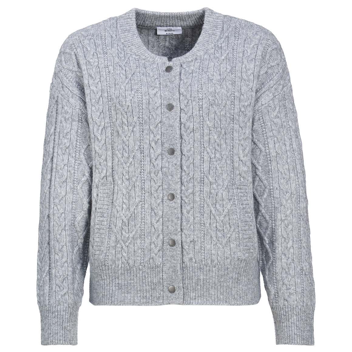 Damesvest met kabelpatroon
