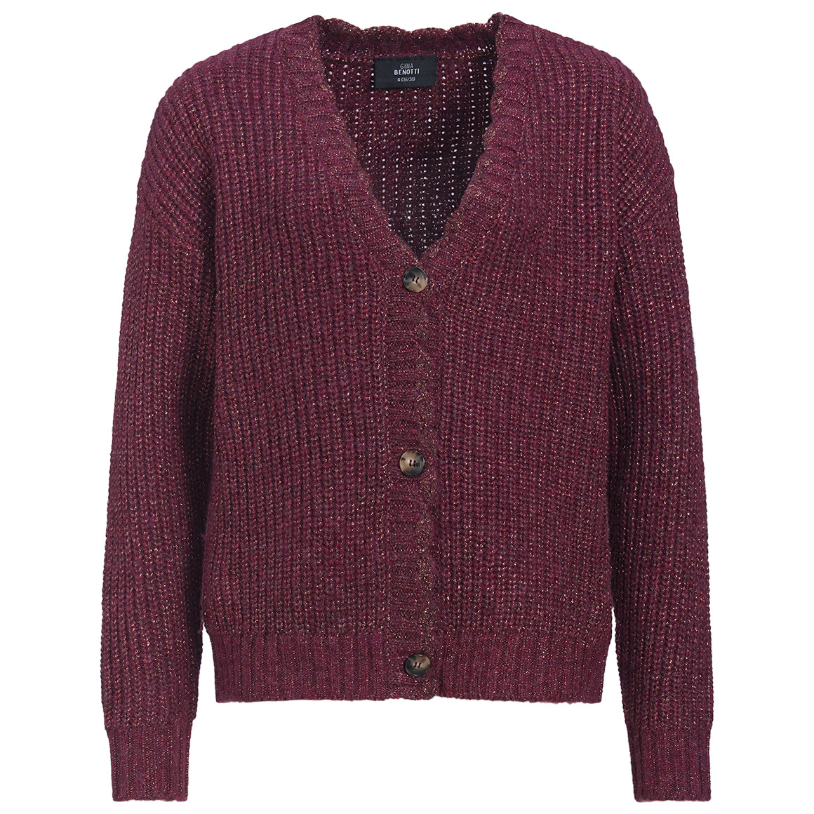 Damesvest met effectgaren