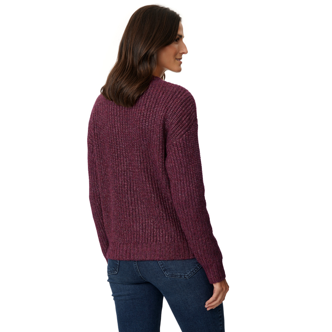 Damesvest met effectgaren