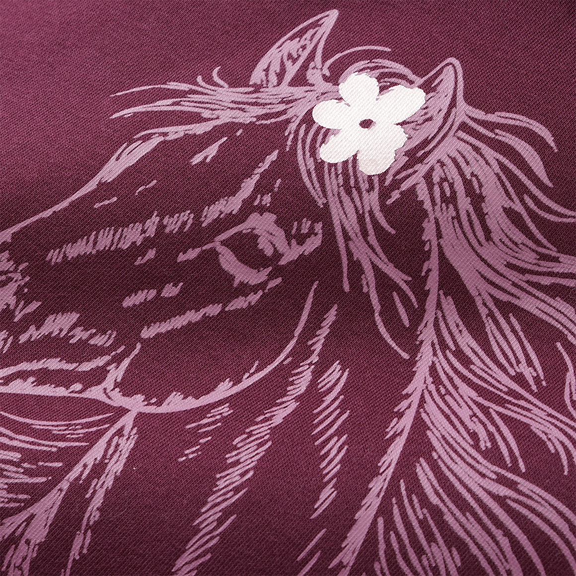 Mädchen Hoodie mit Pferde-Motiv