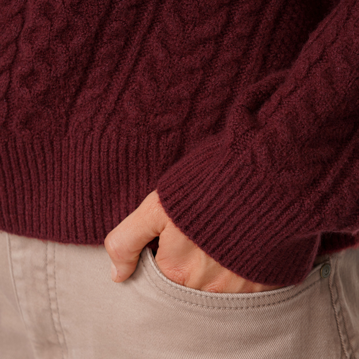 Damen Strickpullover mit Strickmuster