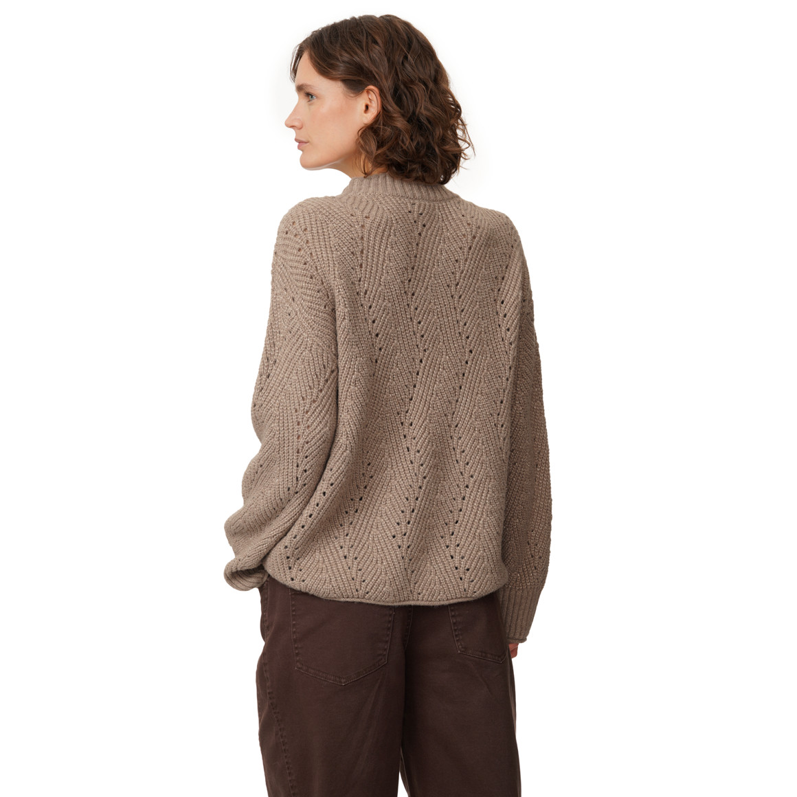 Damen Strickpullover mit Effektgarn