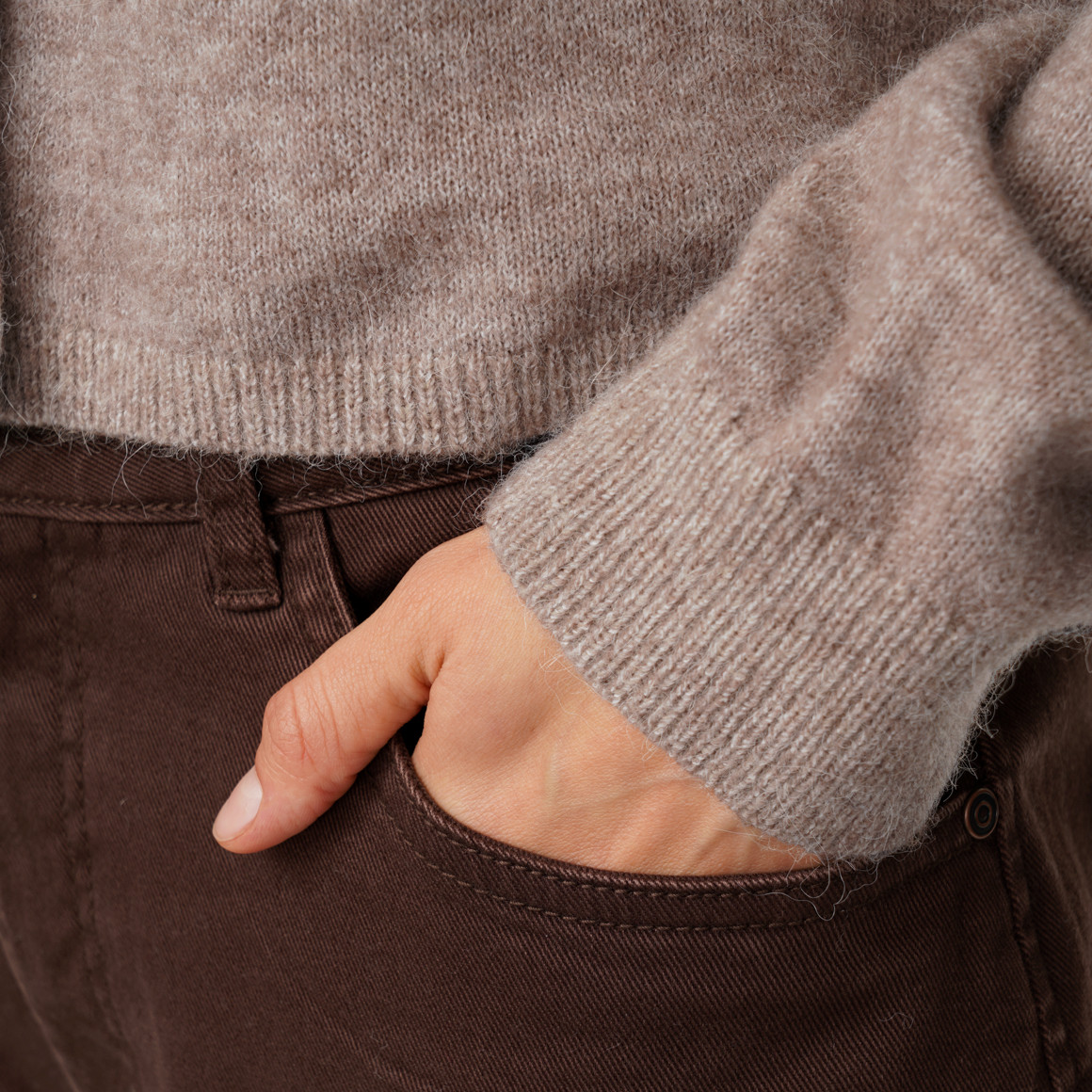 Damen Strickjacke mit Knopfleiste