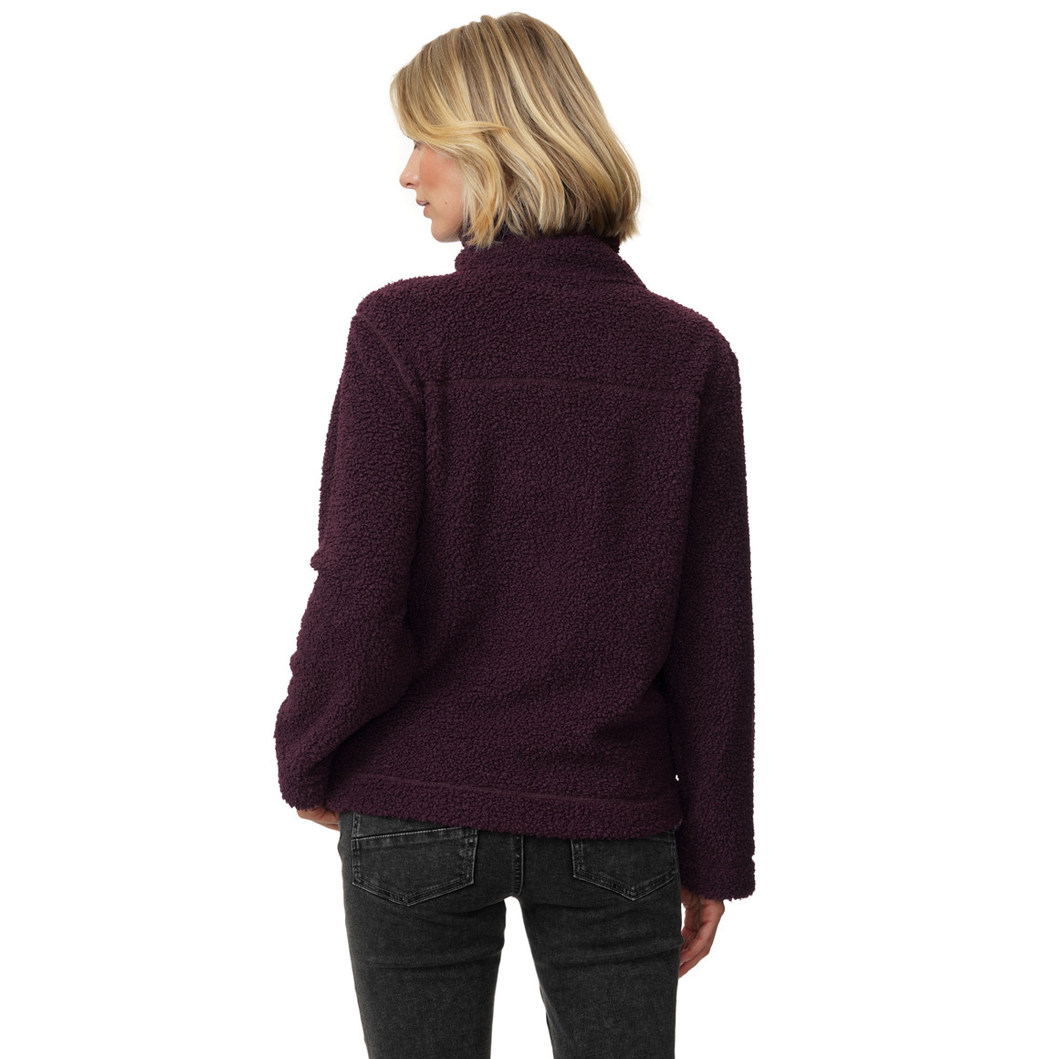 Damen Teddyjacke mit Stehkragen
