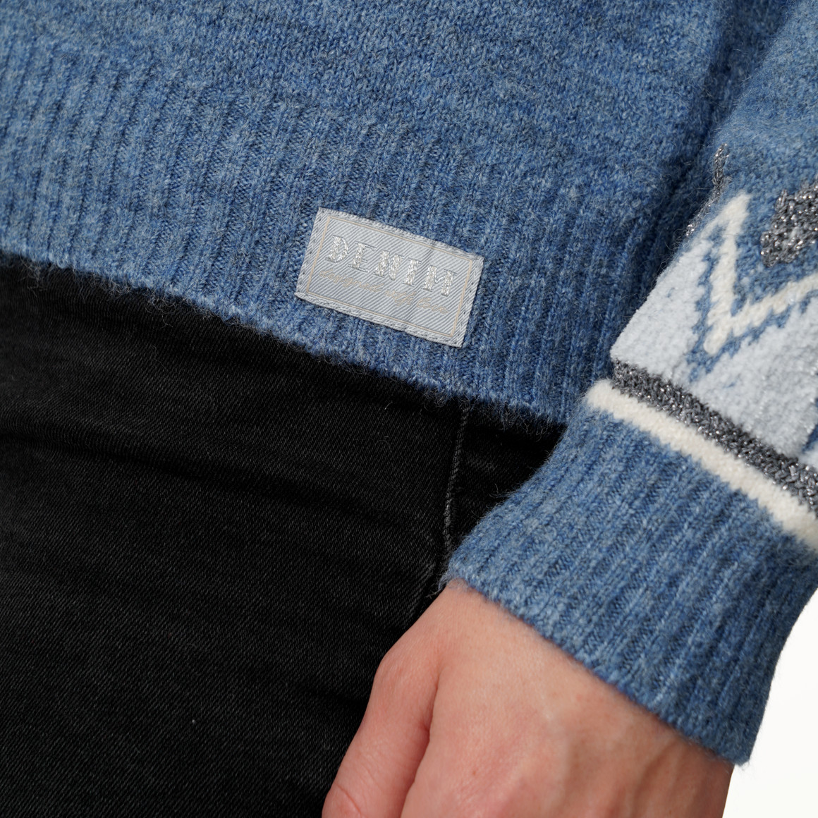 Gebreide damestrui met Noors patroon