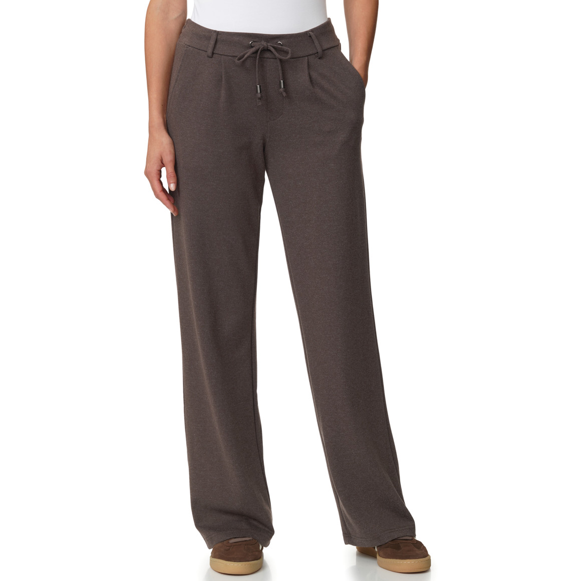 Damen Wide-Leg-Hose mit Schlupfbund