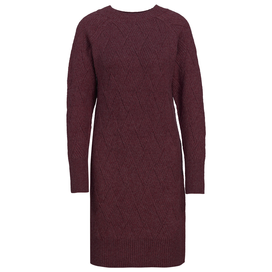 Damen Strickkleid mit Rautenmuster
