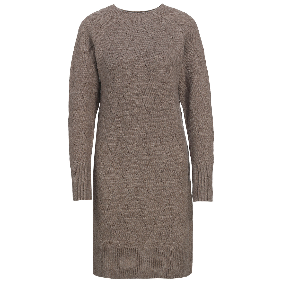 Damen Strickkleid mit Rautenmuster