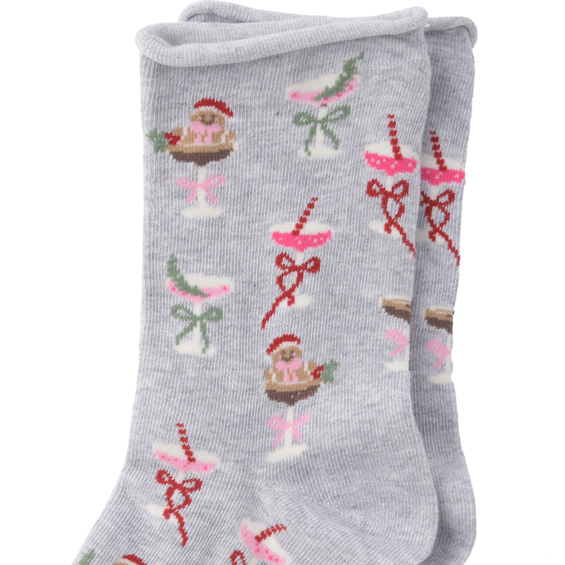 1 Paar Damen Weihnachtssocken mit Stickerei