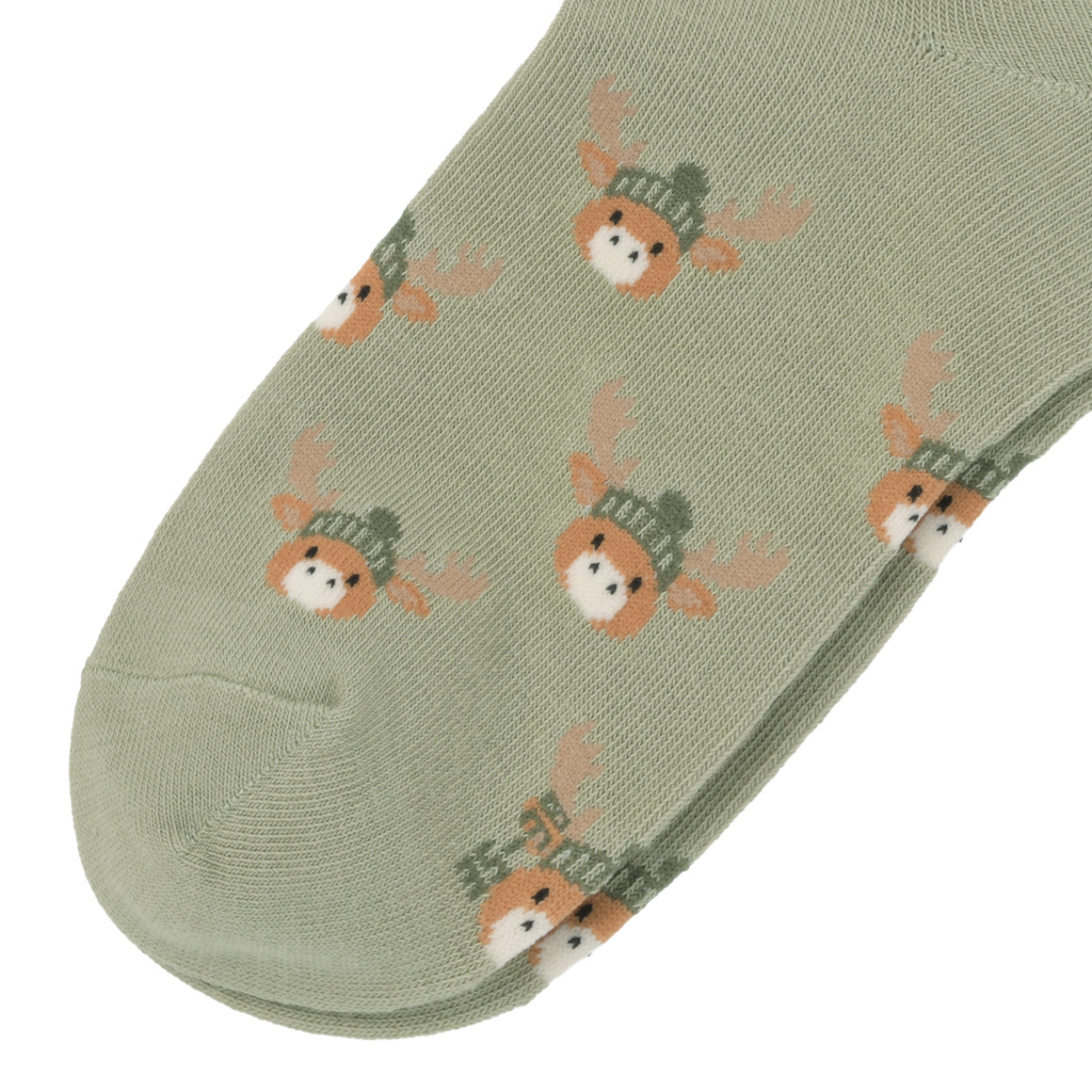 1 Paar Damen Socken mit Elch-Motiven