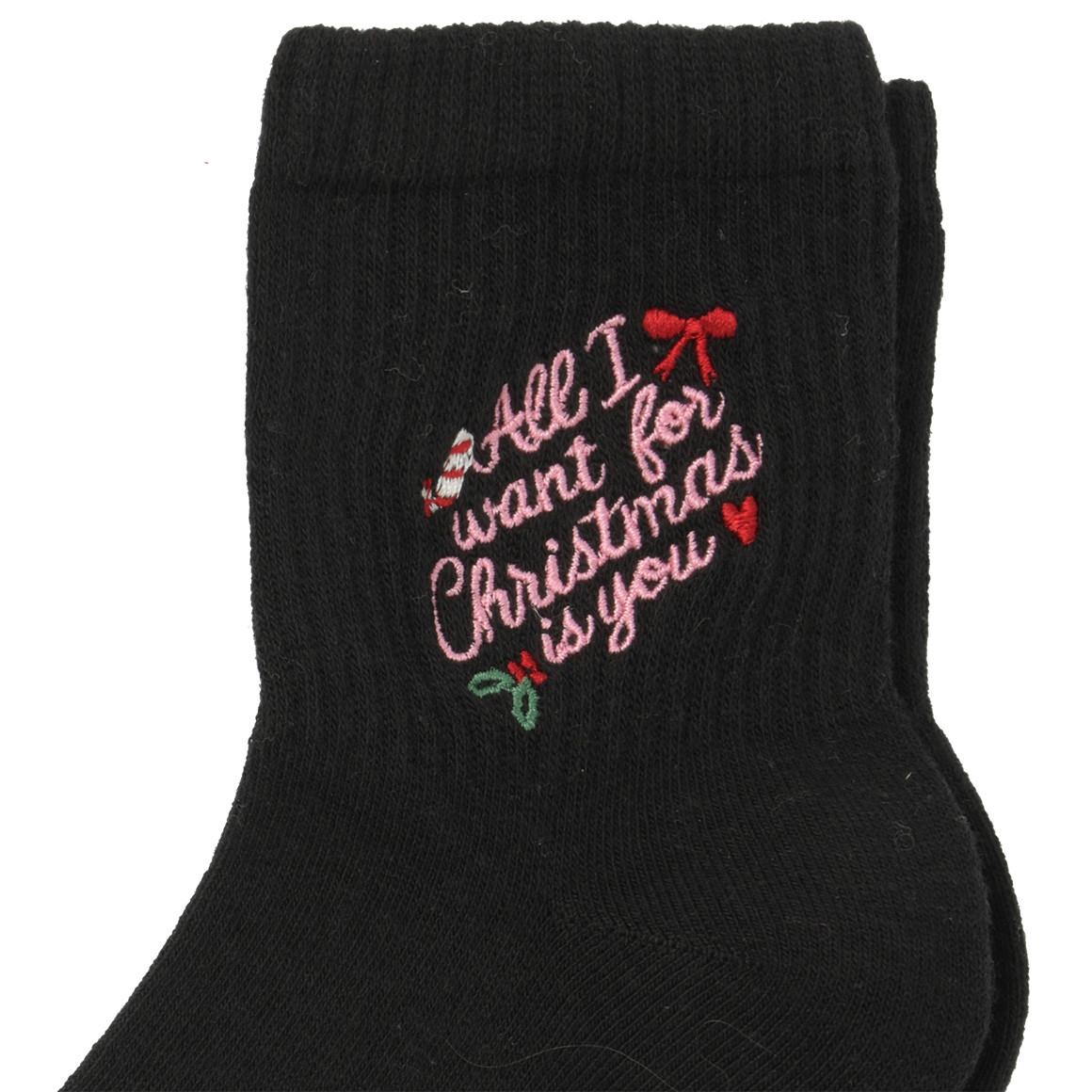 1 Paar Damen Weihnachtssocken mit Stickerei