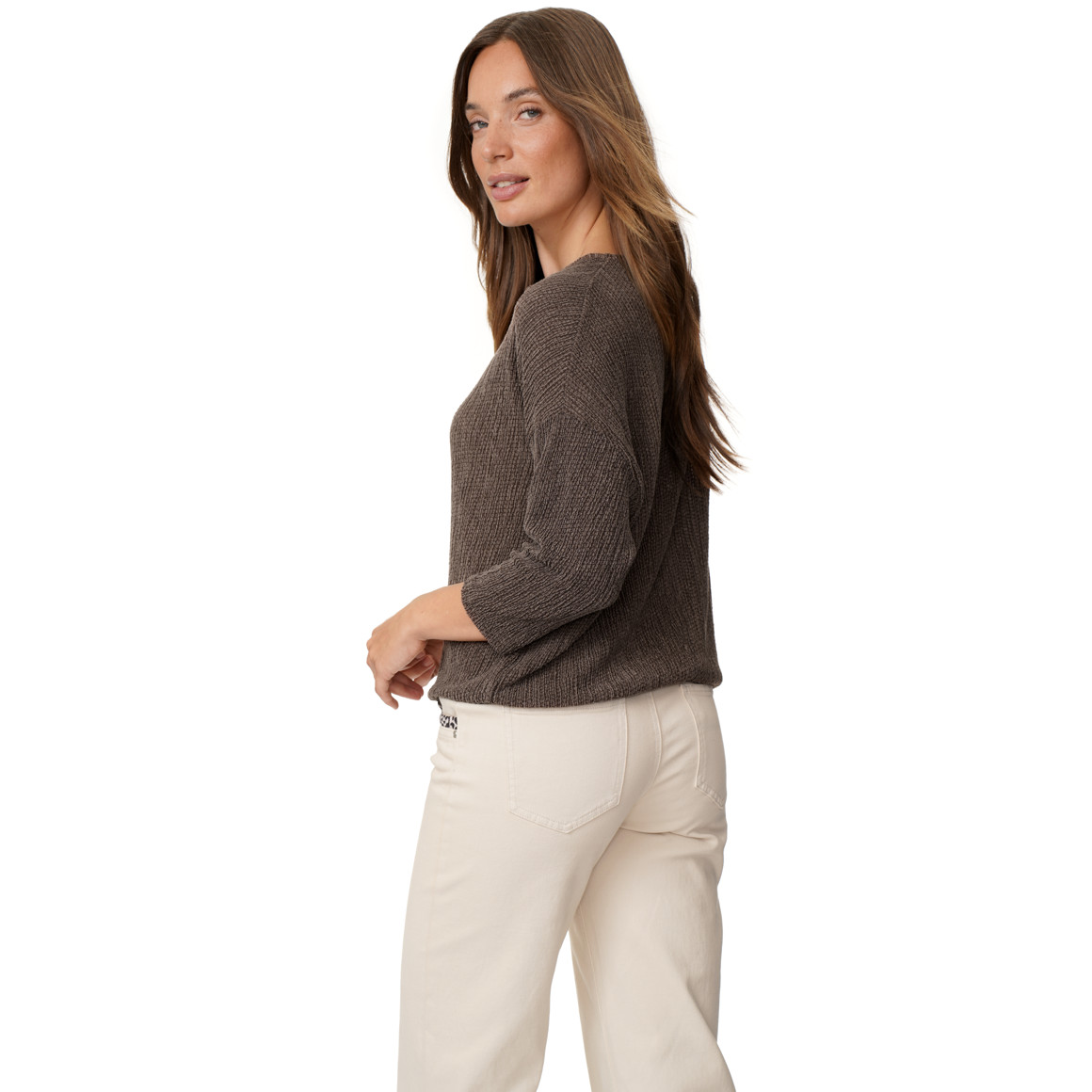 Damesshirt met 3/4-mouwen