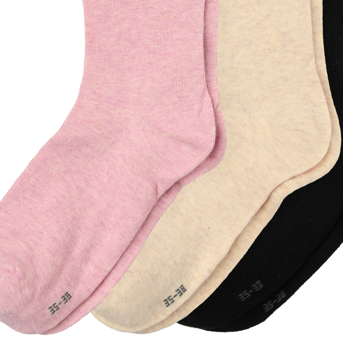 3 Paar Damen Socken in verschiedenen Farben
