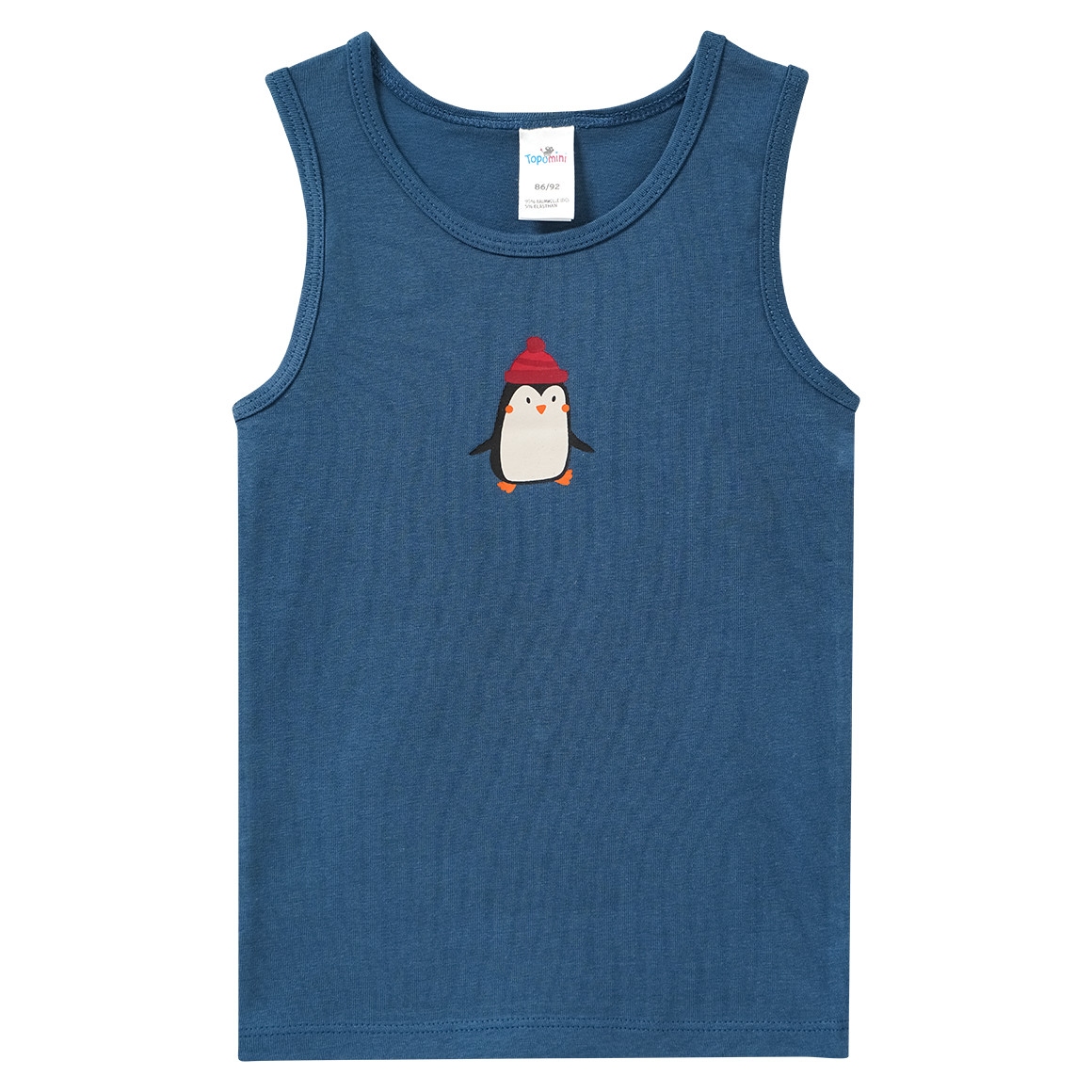 2 babyhemdjes met pinguïnmotieven