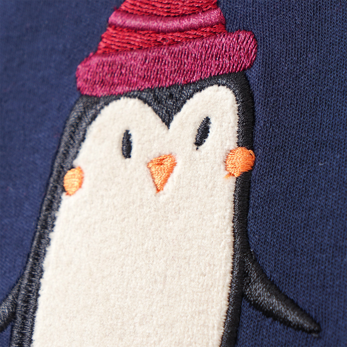 Baby Schlafanzug mit Pinguin-Applikation