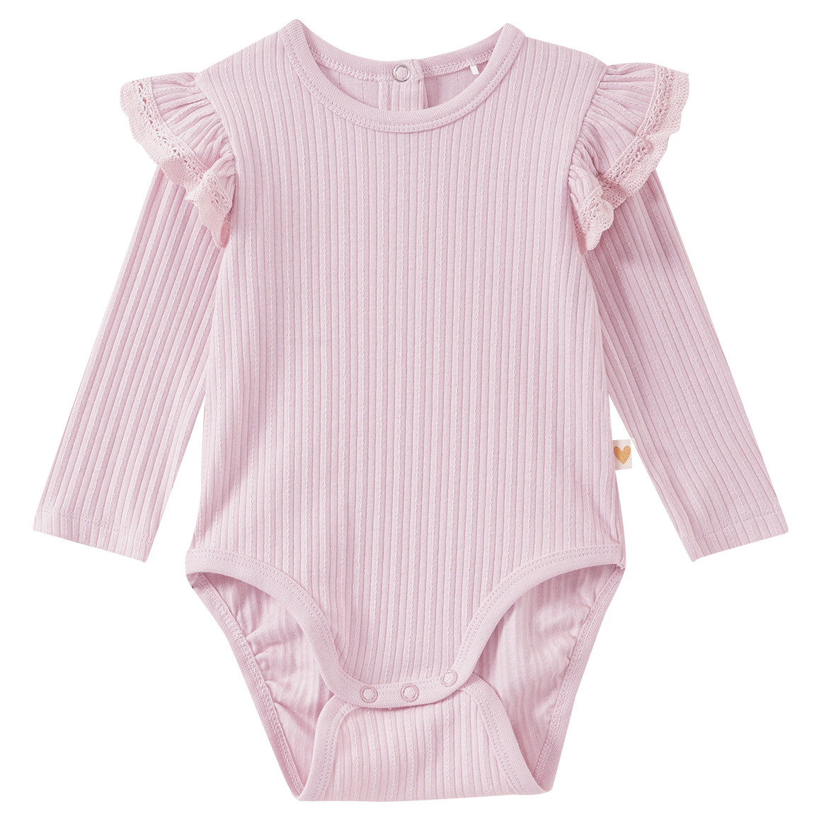 Baby Langarmbody mit Rüschen