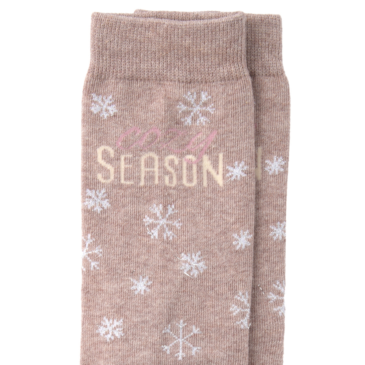 1 Paar Damen Socken mit Eule und Fuchs