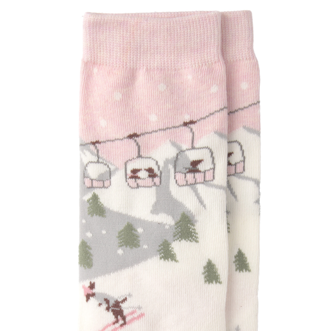 1 Paar Damen Socken mit Dackel-Motiv