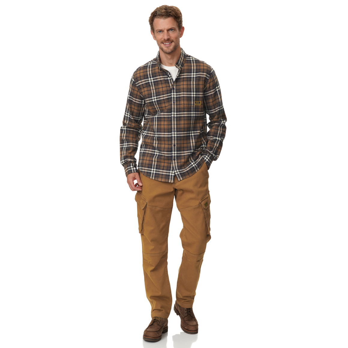 Herren Flanellhemd im Karo-Look