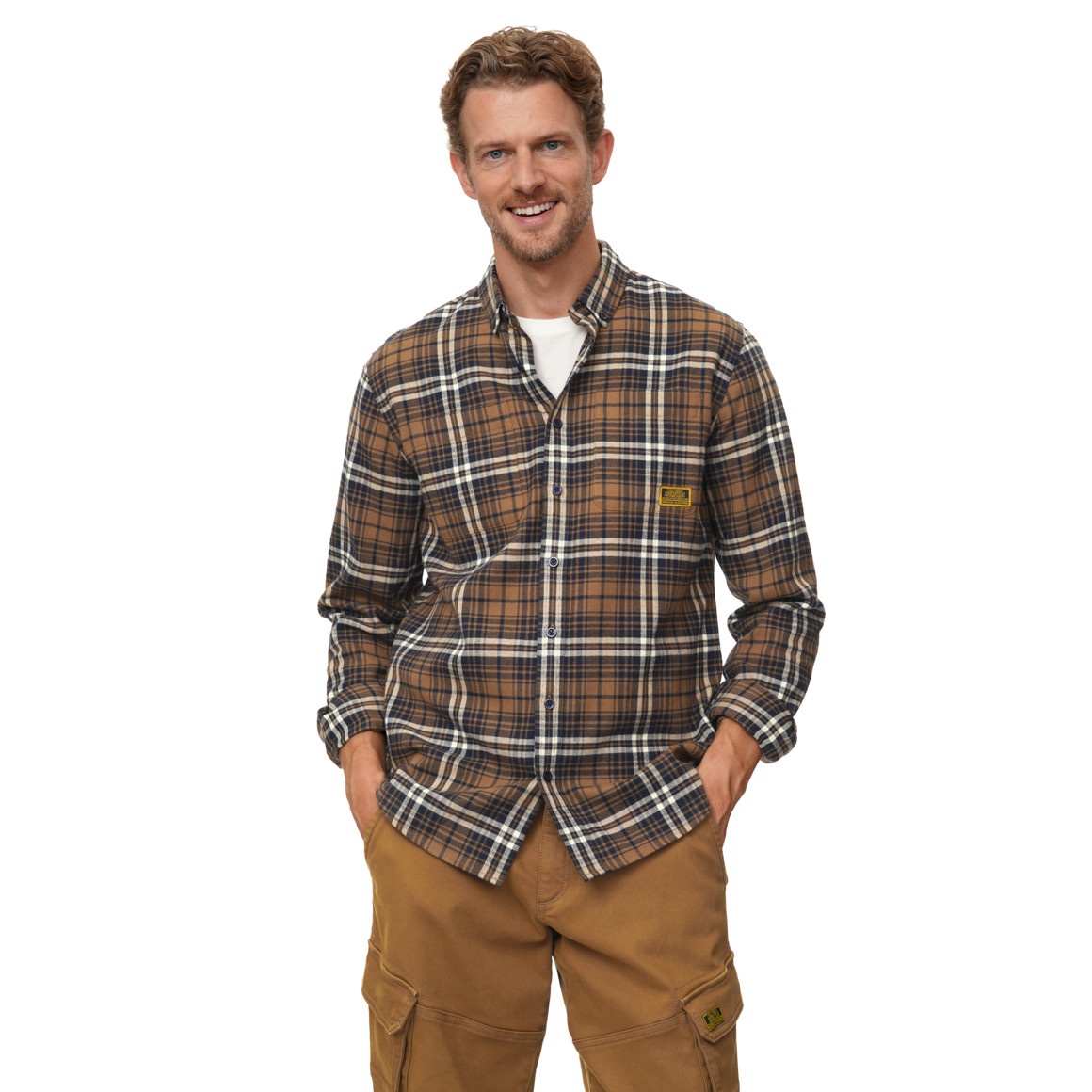 Herren Flanellhemd im Karo-Look