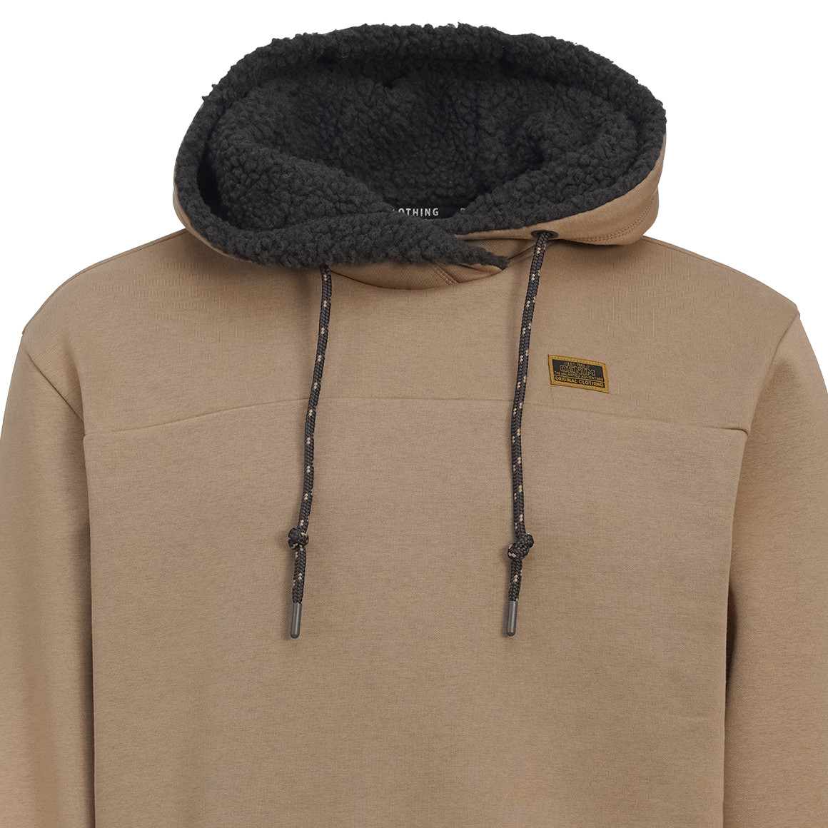 Herren Hoodie mit Plüschkapuze