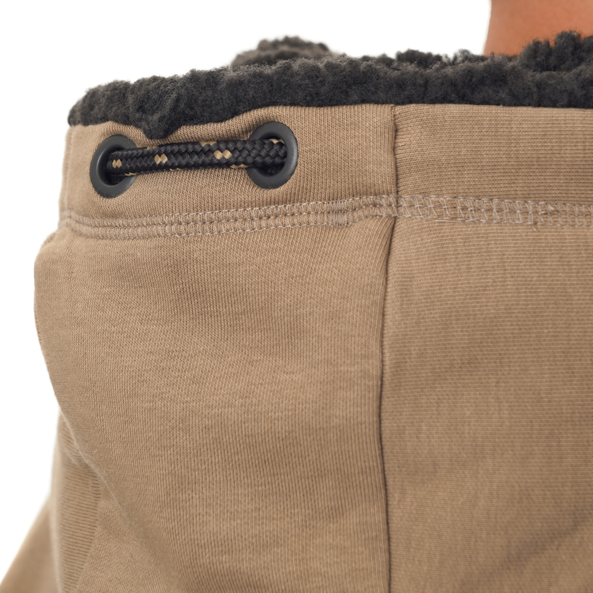 Herren Hoodie mit Plüschkapuze