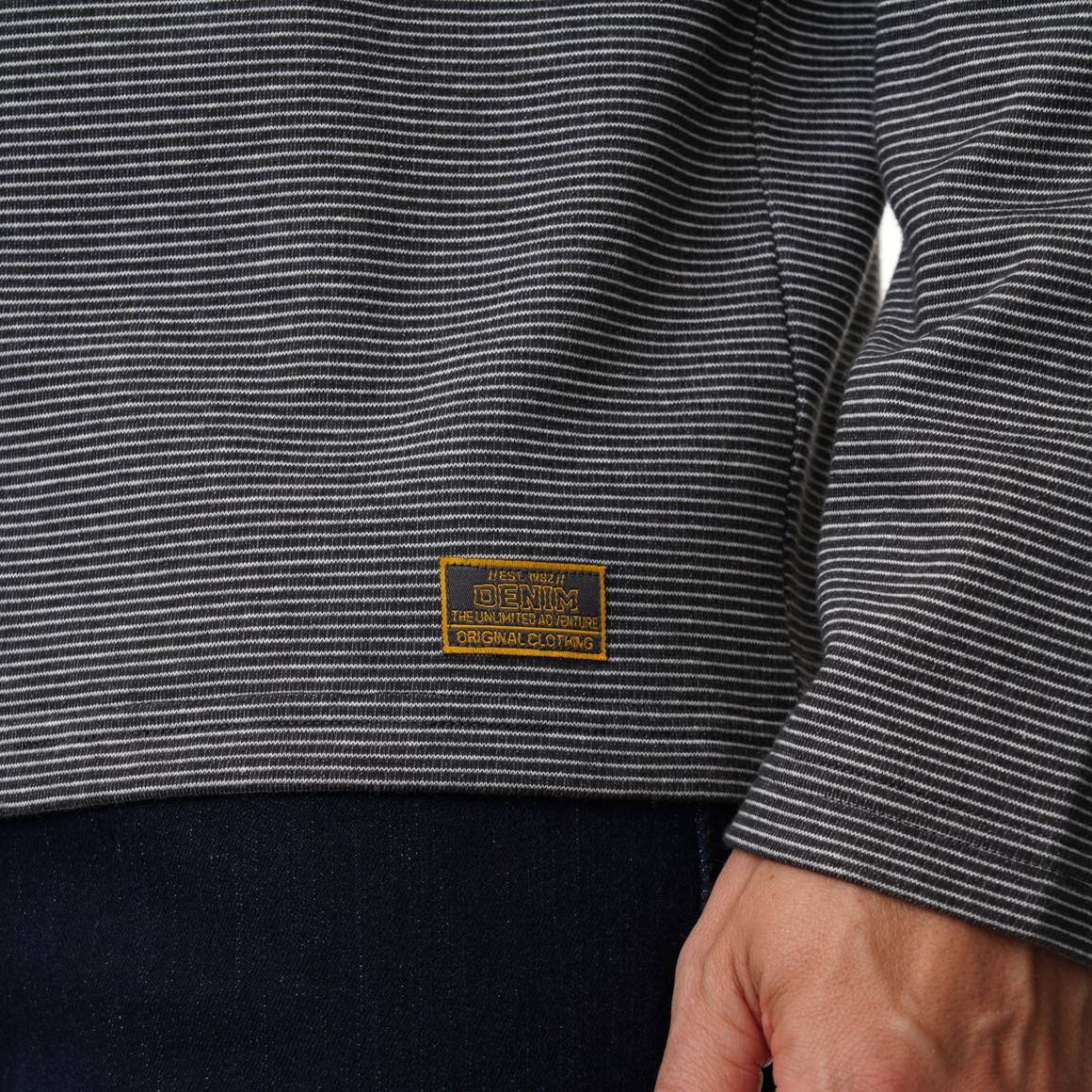 Herren Langarmshirt mit Streifen