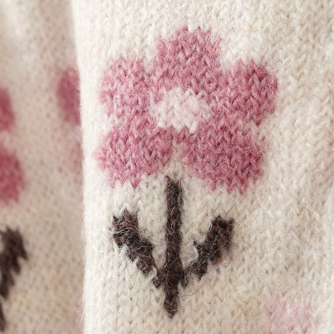 Baby Strickpullover mit Allover-Muster