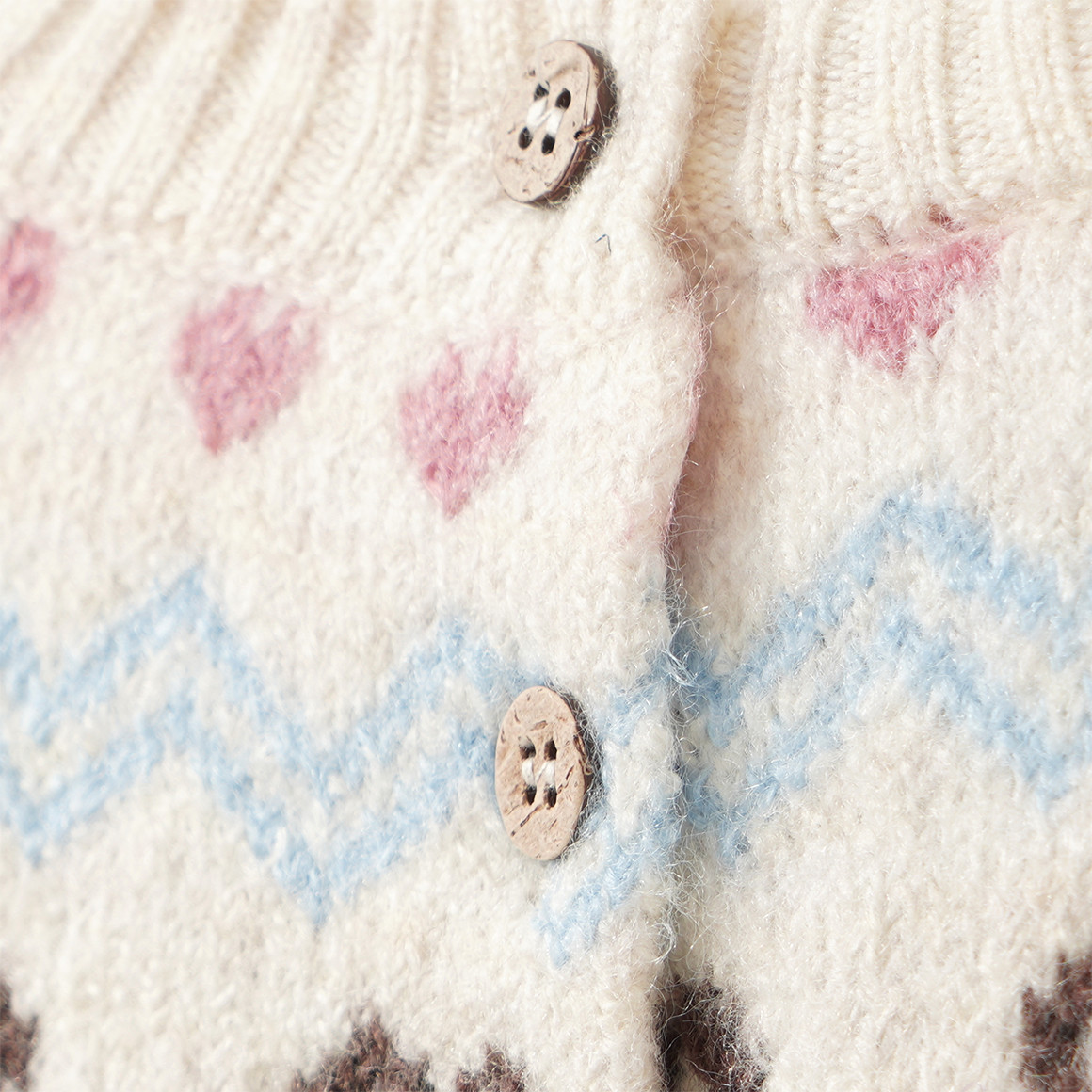 Baby Strickpullover mit Allover-Muster